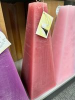 246 Posten Pyramide Raureif Kerze/n 140 x 140 x 370 (1Stk)