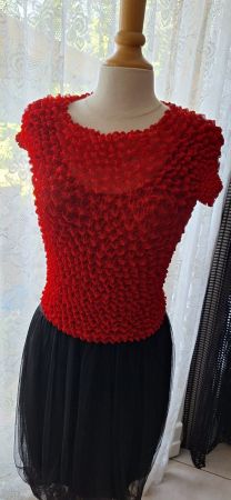 Pull rouge Vintage TU