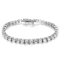 Tennis bracelet 16.5 cm pierres C.Z. Ag925 rh.- Effet 9cts