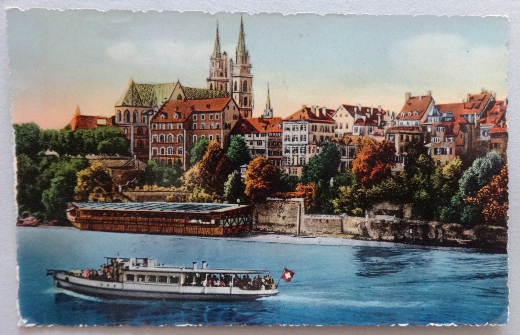 Ansichtskarten: Basel - Pfalz und Münster – Defekt aus Fétigny von Billy2miny
