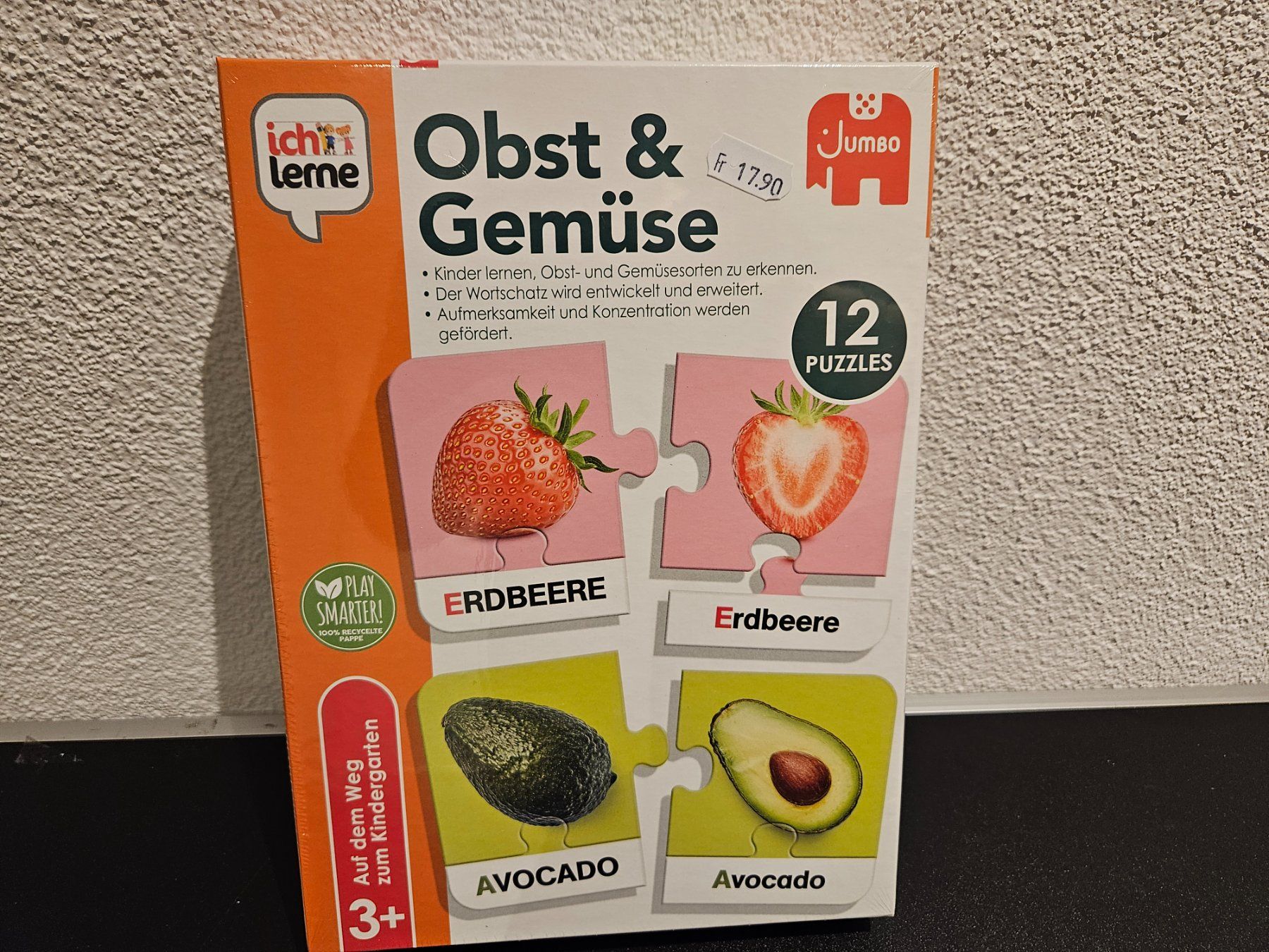 Giochi: Neu - Jumbo - ich lerne - Obst & Gemüse – Nuovo e nell'imballaggio originale da Dagmersellen venduto da Jarsetz_Restposten