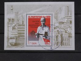 DDR 1986 Bauarbeiter Block 83 gest.