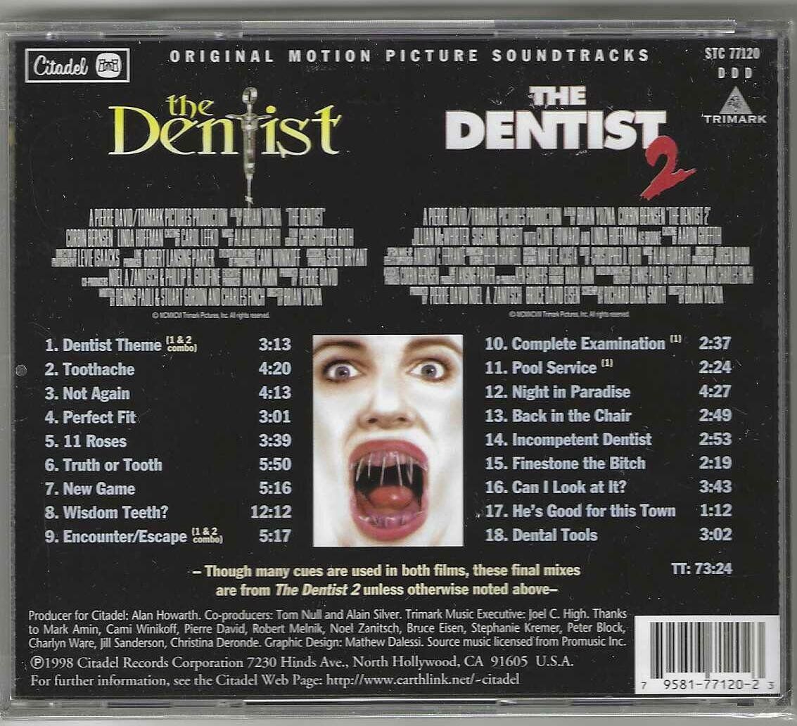 CD: Alan Howarth - The Dentist/The Dentist 2 – Nuovo e nell'imballaggio originale da Genève venduto da CDLPBookS 1
