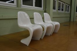 3 Designer Stühle Panton Chair für Herman Miller Fehlbaum