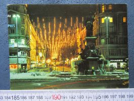 ZÜRICH WEIHNÄCHTLICHE BAHNHOFSTRASSE AK ZH