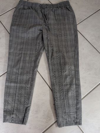 Pantalon style  à carreaux QMS Homme gris taille M