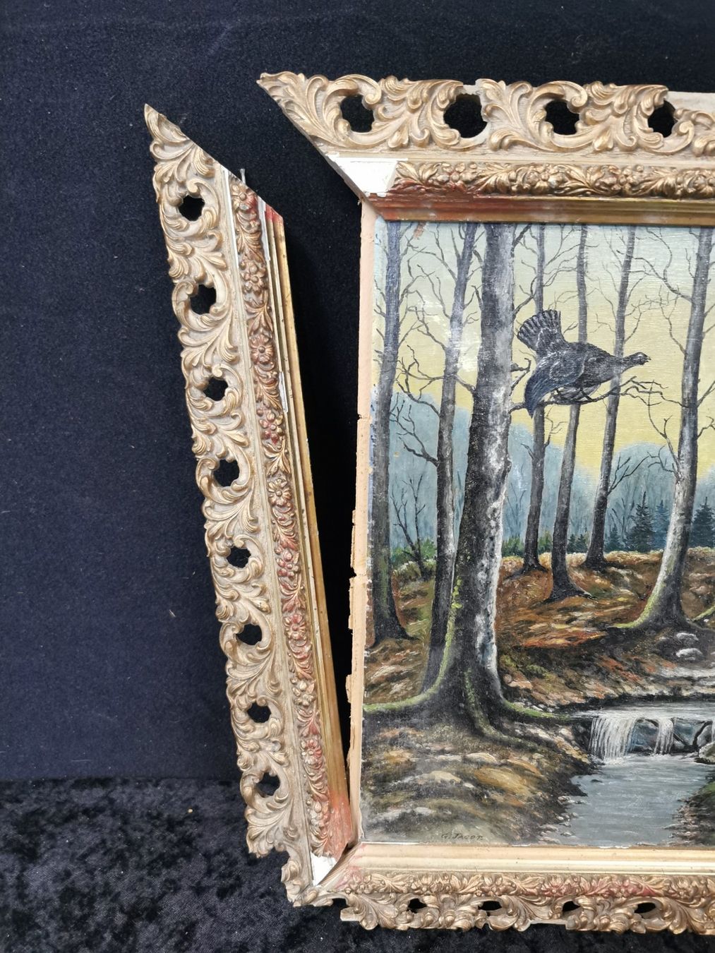 Dipinti: HUILE SUR PANNEAU SIGNÉE G. JACOT – Usato da Genève venduto da Qanil77 1