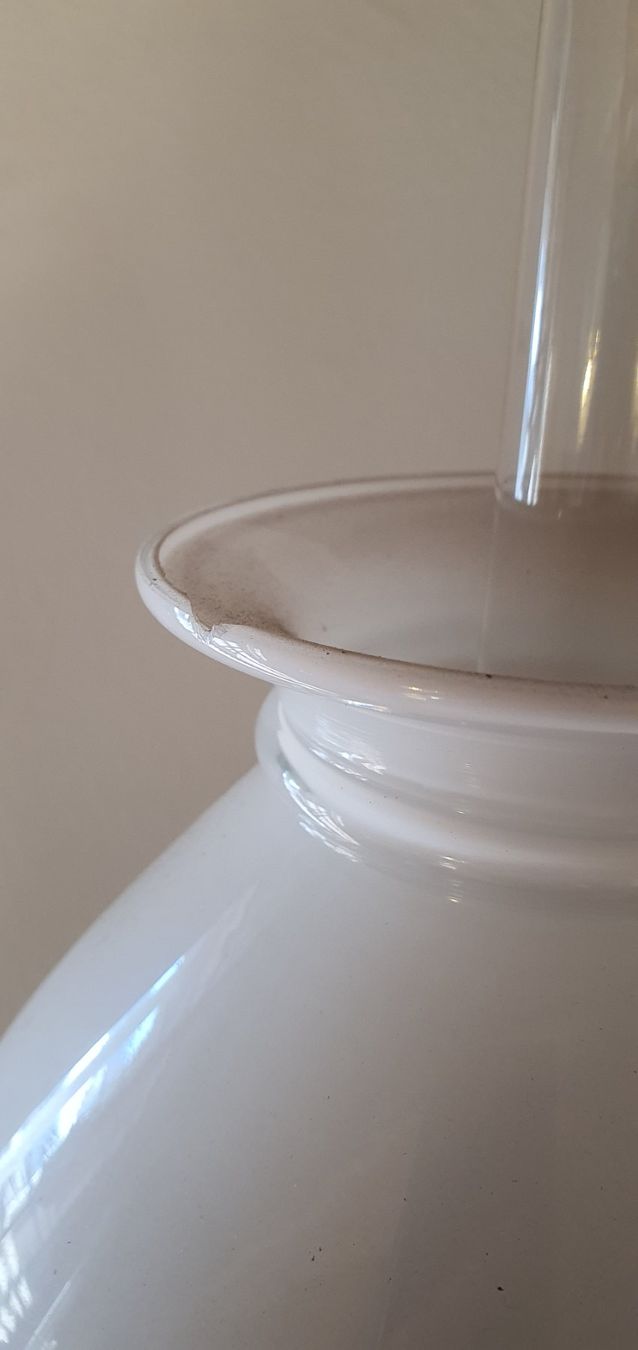 Lampade: Antike Petroleum Lampe (Opalglas) – Usato da Riggisberg venduto da Yellowcoyote 5