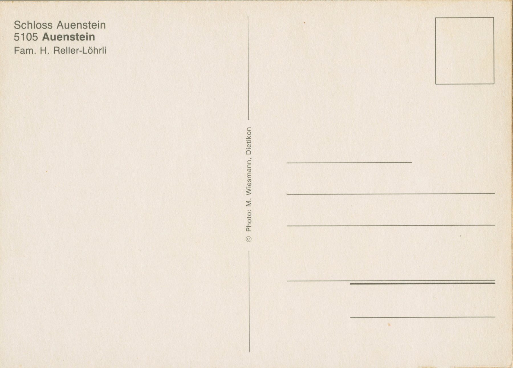 Ansichtskarten: Postkarte ungelaufen Auenstein – Gebraucht aus Liesberg von Mikado1965 1