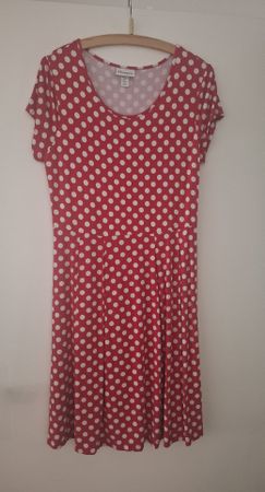 Kleid rot-weiss gepunktet