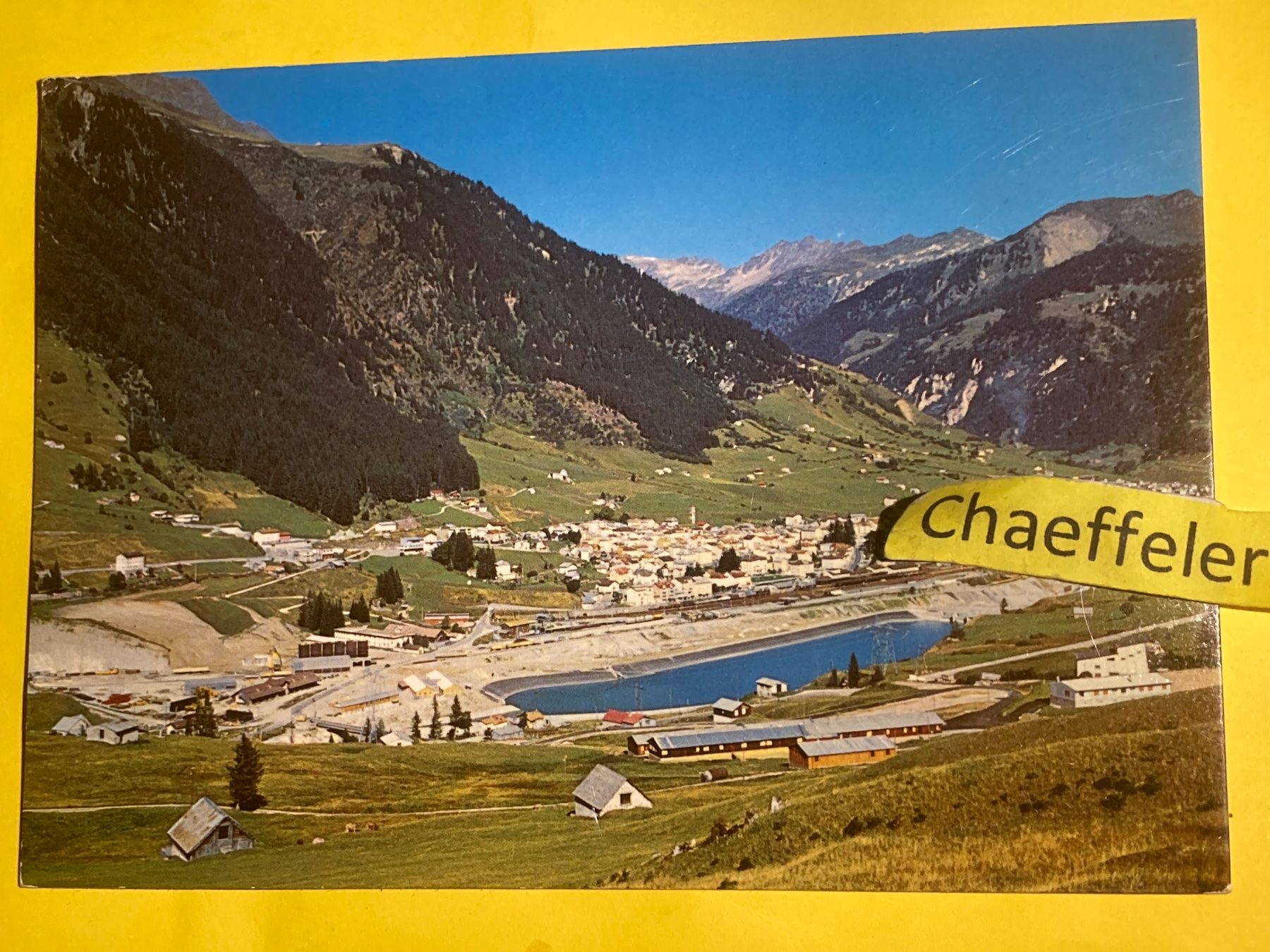 Cartoline postali: 1975 Panorama Airolo – Usato da Zürich venduto da Chaeffeler