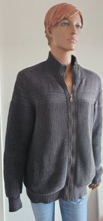 Winter Strickjacke mit Futter, Gr. XL von Madisson Grau