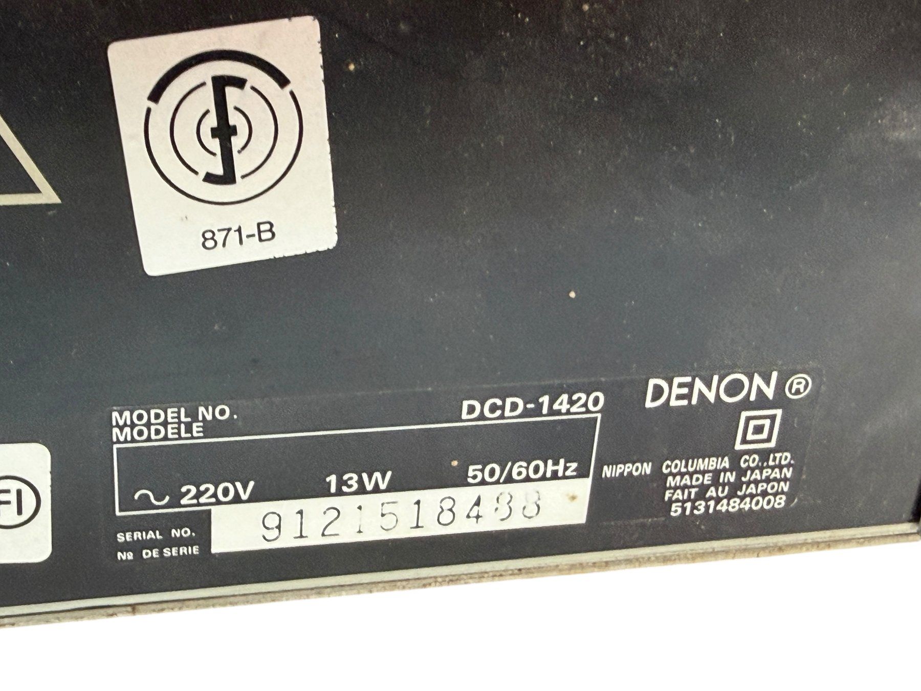 Denon Lettore multimediale & Streamer: Denon DCD-1420 Platine CD Vintage – Usato da Morges venduto da 1tiquaire 9