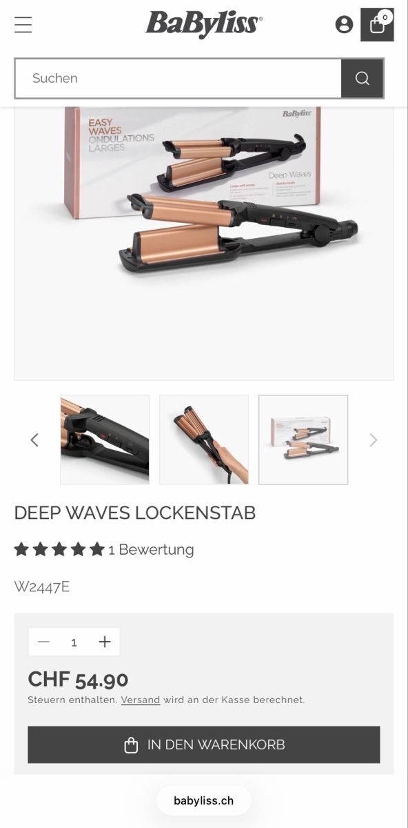 BaByliss Piastre & Arricciacapelli: BaByliss Welleneisen Deep Waves  – Usato da Matzingen venduto da cel_57jz 2