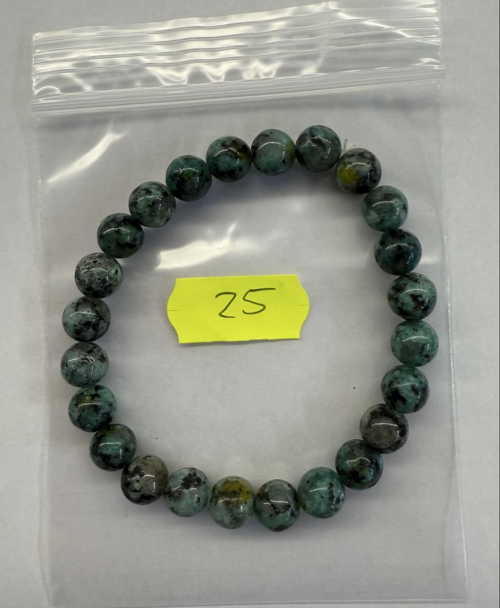 Bracciali & Braccialetti: Türkis Armband Kugeln Naturstein. – Nuovo e nell'imballaggio originale da Rheinfelden venduto da Gazzi