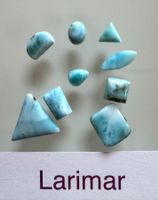 Larimar Cabochons   ECHT    aus DomRep     top Qualität  LOT