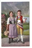 Appenzeller Trachten im Alpstein - Seealpsee - Kinder - Senn