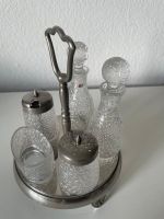   Antike Gewürz Menage silberfarbig 1960