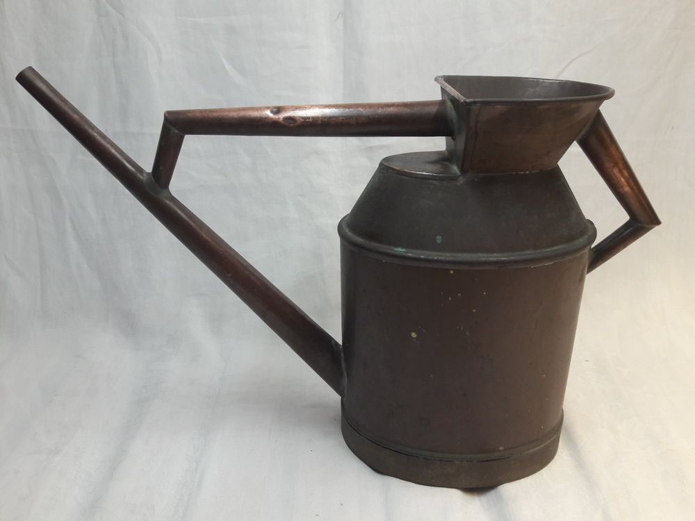 Arrosoir Vintage Nickelé – Harnais Britannique Ancien, Déco Cheval Ou Jardin