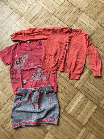 Sommer Set Strickjacke - Rock - Top Gr. 92 / 98