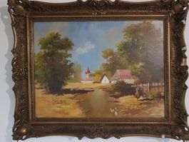 Ölgemälde anonym 99 x 80 cm...