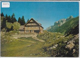 Blick auf Hohe Häuser - Berggasthaus Bollenwees - Brülisau