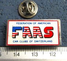 FAAS FEDERATION OF AMERCAN CLUBS OD SWITZERLAND PIN