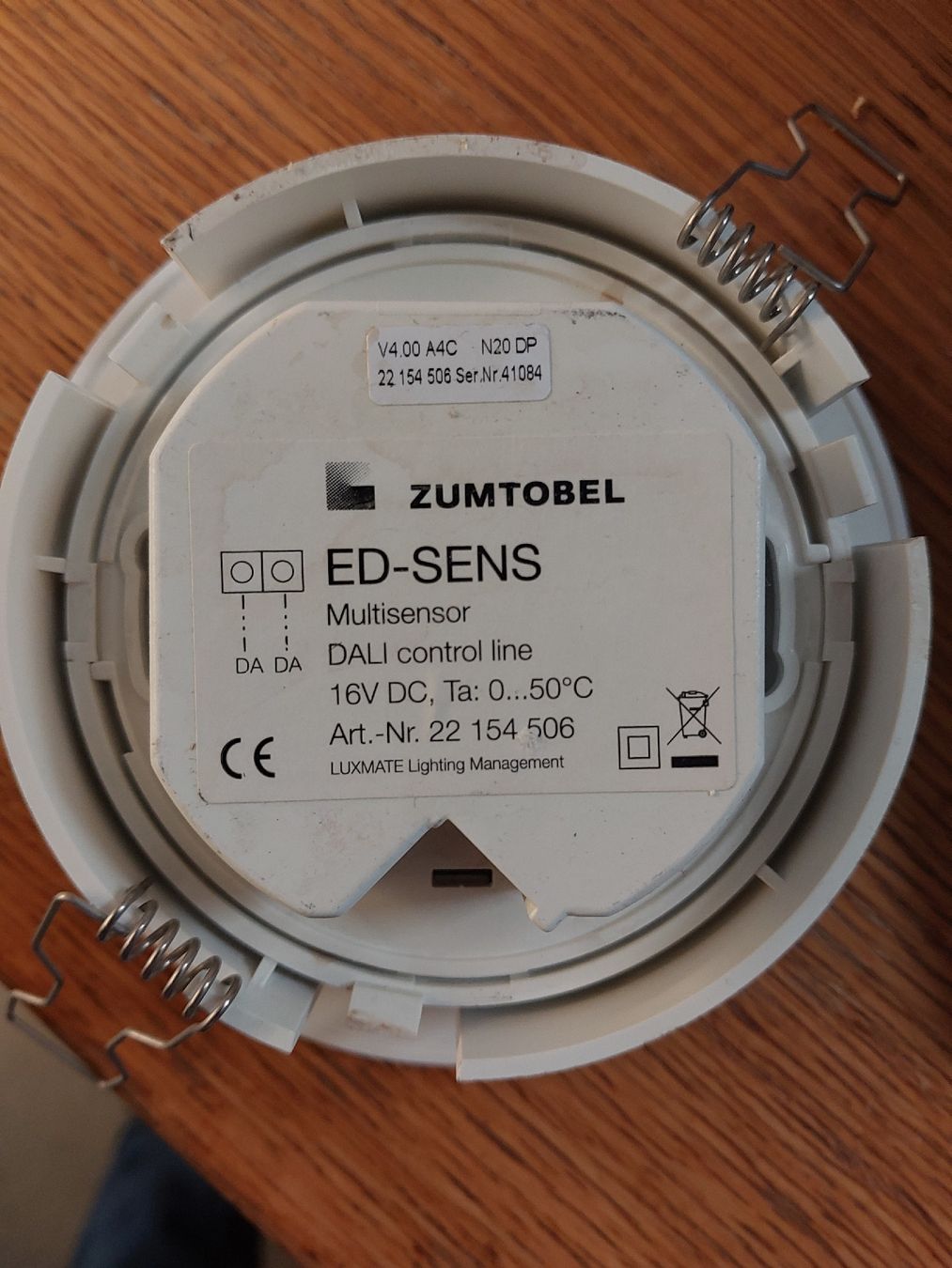 Zumtobel Interruttori: Zumtobel ED-SENS Multisensor DALI – Usato da dübendorf venduto da roland3072