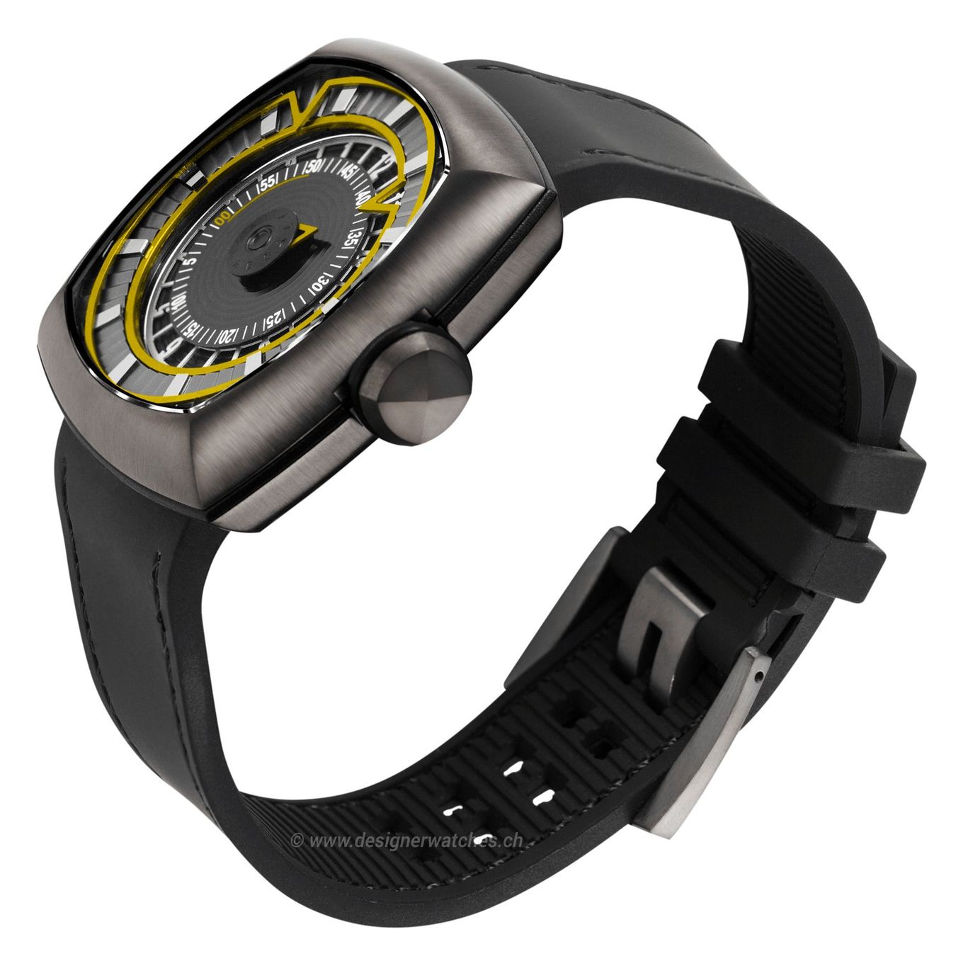 Orologi: Lytt Labs Inception Yellow Armbanduhr Automatic Saphirglas – Nuovo e nell'imballaggio originale da Biel/Bienne venduto da Qlocker 3