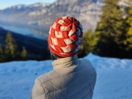 Beanie, Einzelstück, handgestrickt
