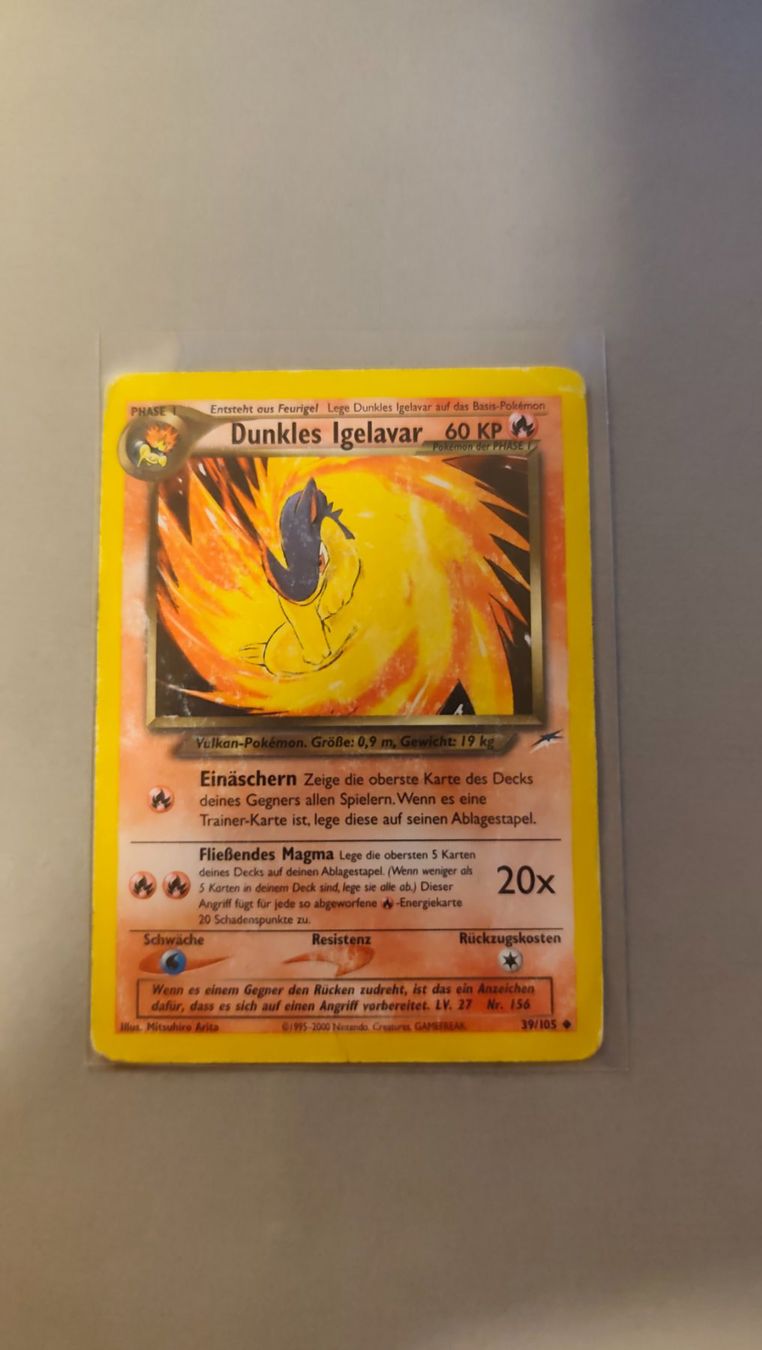 Pokémon Carte collezionabili: Dunkles Igelavar / Dark Quilava - Neo destiny – Usato da Kehrsatz venduto da Riyouu 2