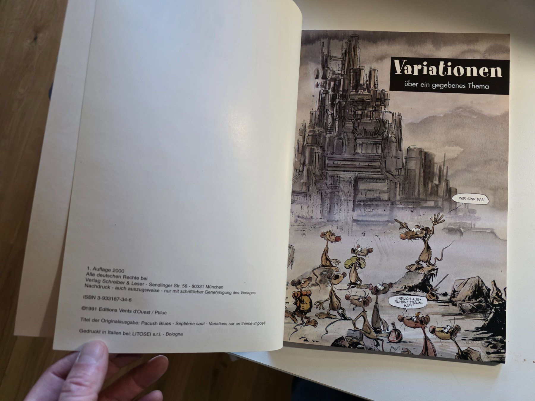 BD: Comic Variationen über ein gegebenes Thema - Pacush Blues – Neuf (Voir description) à Walterswil BE par Lonitti 4