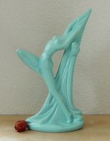 Femme nue dansant, style art déco, R. Rigon, Italie 1950-60s