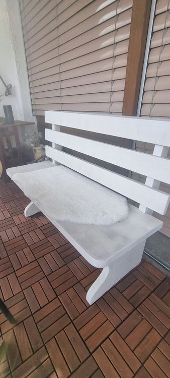 Bank Holz weiss Kaufen auf Ricardo