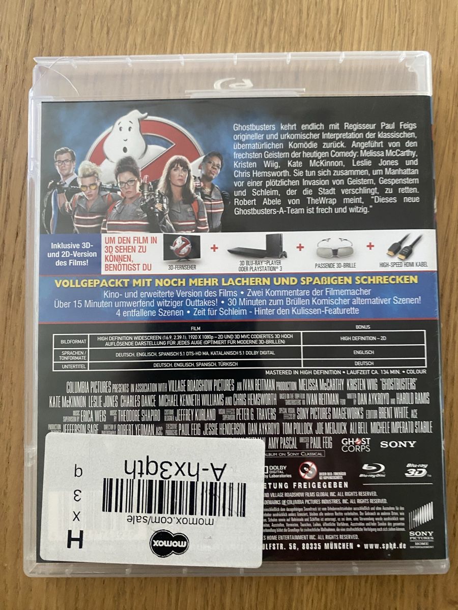 Tous les DVDs: Ghostbusters: Answer the Call Blu-ray 3D + Blu-ray – D'occasion à Rüschlikon par Granulat204 1