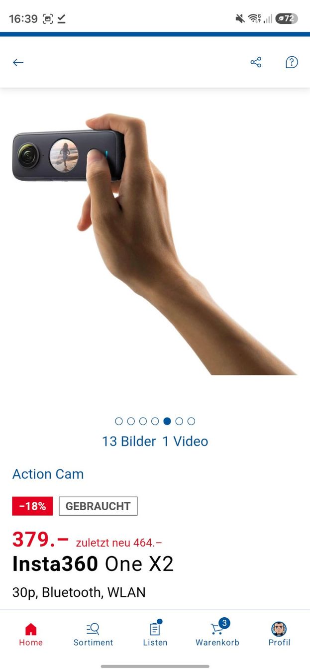 Insta360 Action Cam: Insta360 ONE X2 Action Cam – ORIGINALVERPACKT – Neu und originalverpackt aus Diessenhofen von Obscuro94 8