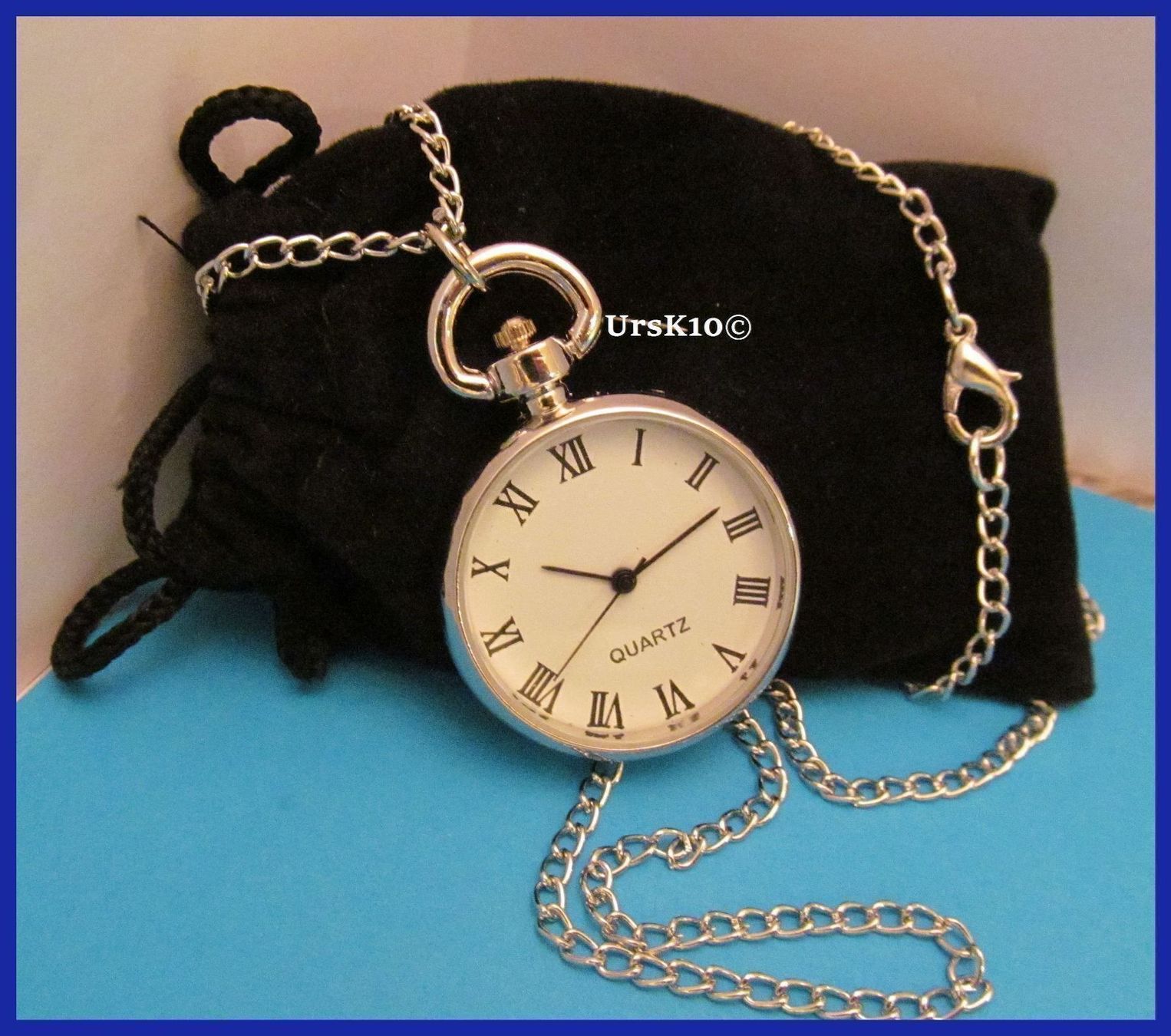 Ketten: NEUE Umhängeuhr silbrig mit Kette – Neu und originalverpackt aus St. Margarethen TG von ursk10 5