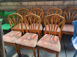 7 Vintage Holzstühle Spahn Büren