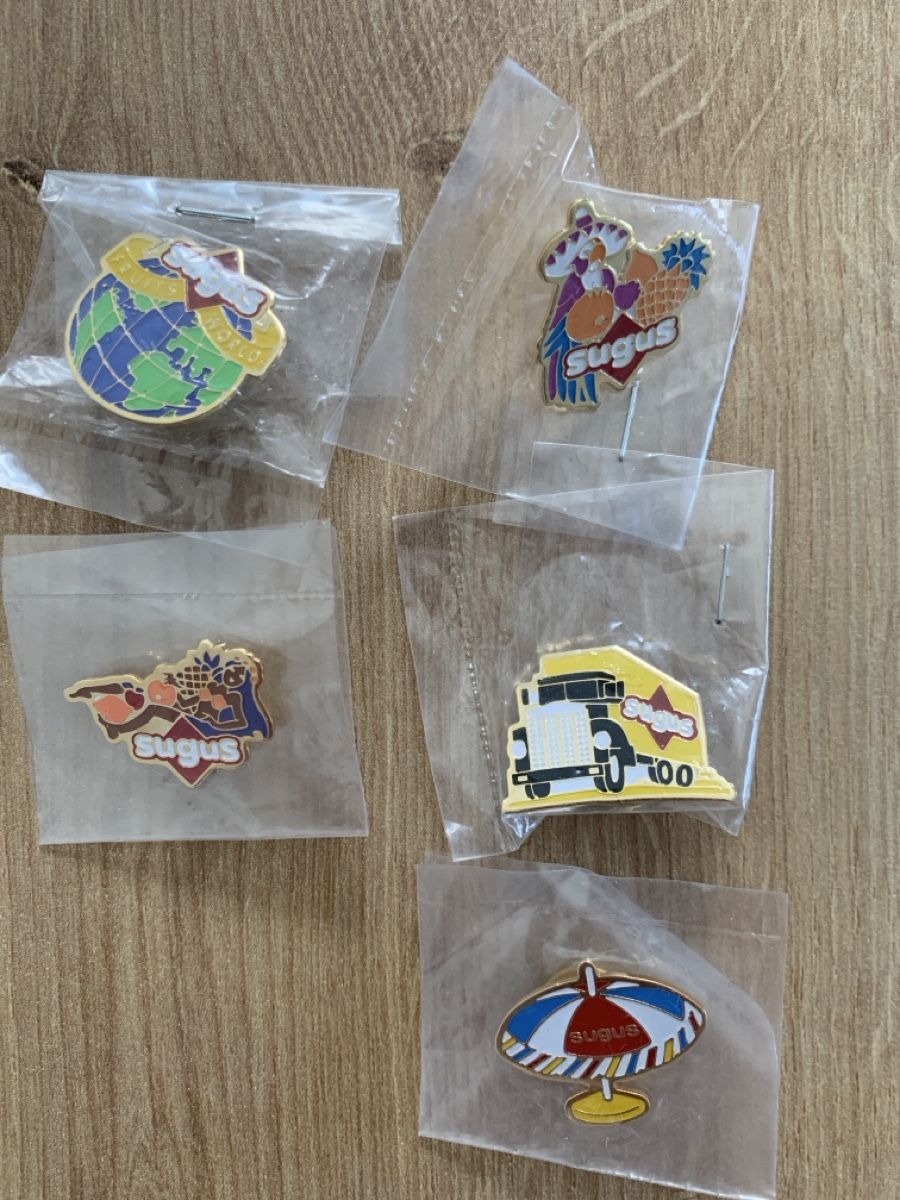 Sugus Placchette & Badge: 5 Sugus Pin's – Usato da Wilen b. Wil venduto da Huibuh