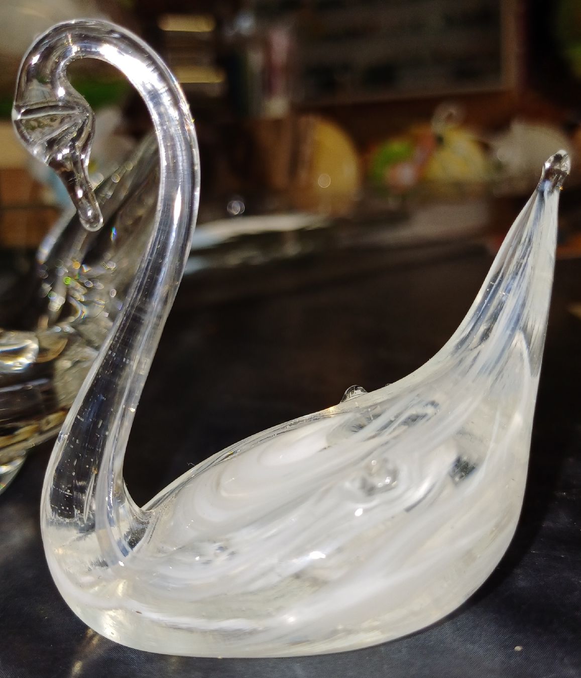 Statuette: Schwan aus Glas – Usato da Merenschwand venduto da Brockinell 1