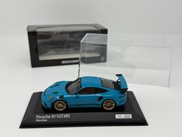RARE 1/43 Porsche 911 (991.2) GT3 RS Miami Blue Premium Hob.