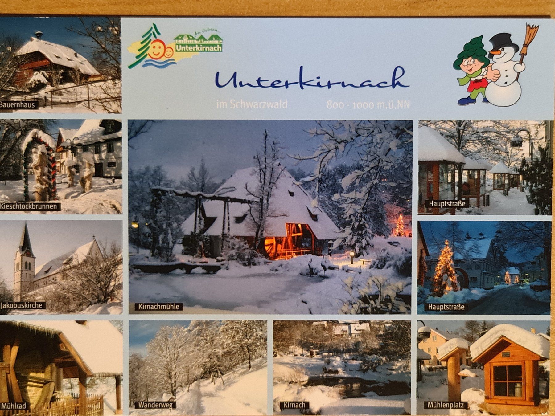 Cartoline postali: Ansichtskarte Unterkirnach – Usato da Dintikon venduto da Vexi