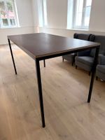 Hochwertiger Stehtisch 200 × 100 cm | bordeaux/schwarz