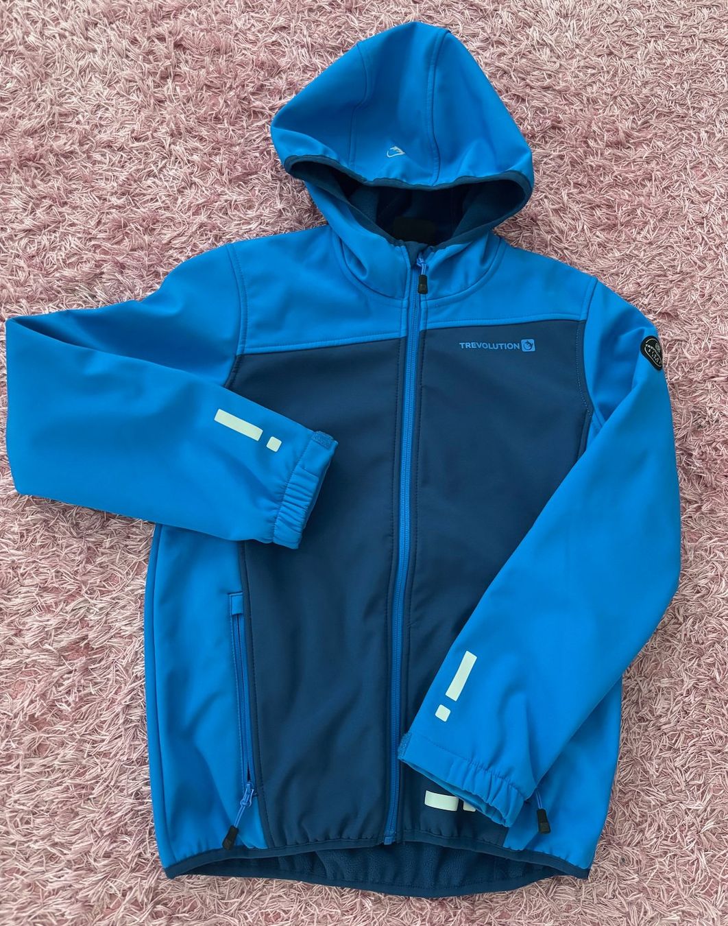 McKinley Kinder Softshelljacke Hanalei Jacke Teddy Fleece Innen vers. Farben 237288, Größe:128;Farbe:Black