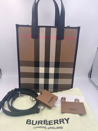 💝 Burberry Tasche Book Tote taupe brown