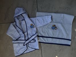Bademantel Gr. 86/92 + passendes Badetuch!