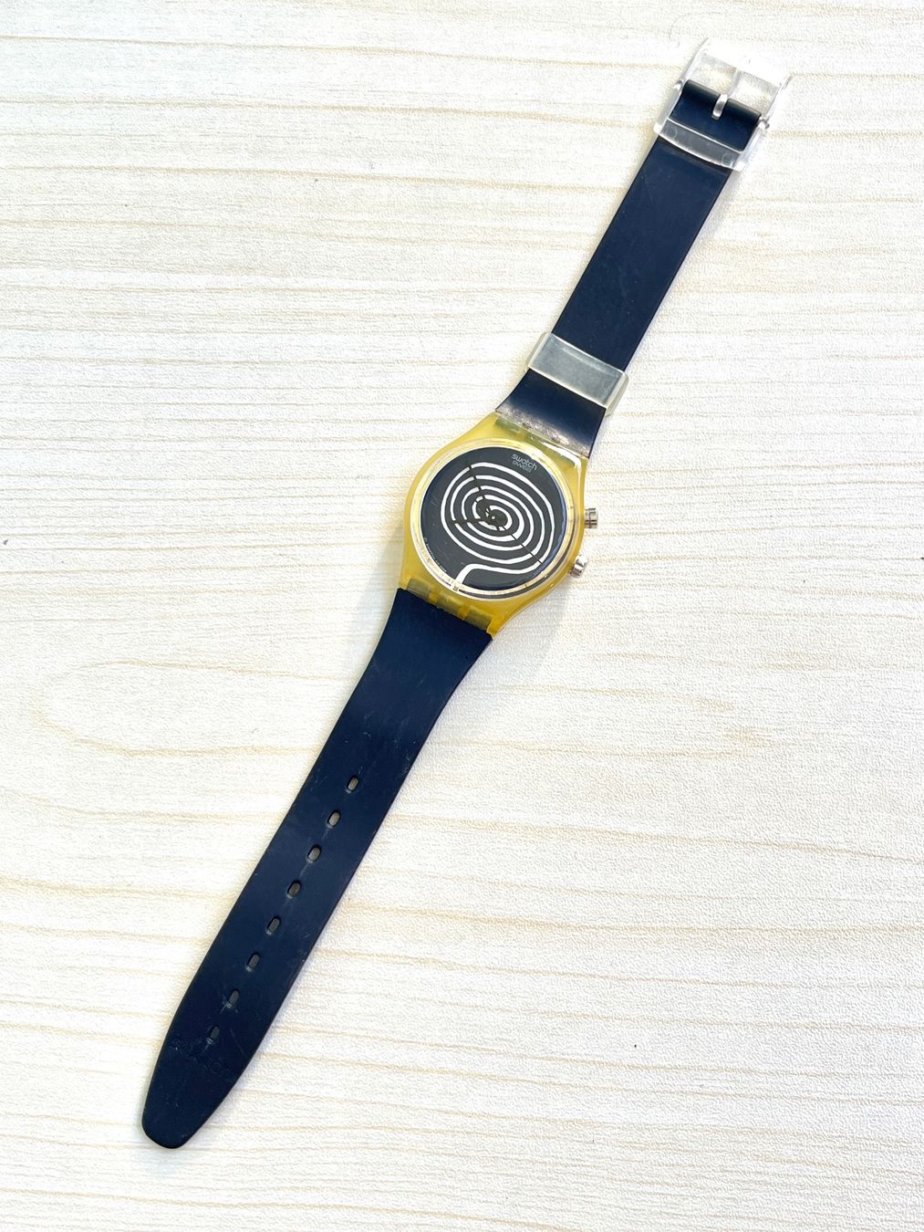 Swatch Orologi: Seltene Swatch Uhr mit Spiralmuster - Einzigartig! – Usato da Grenchen venduto da chththl 1