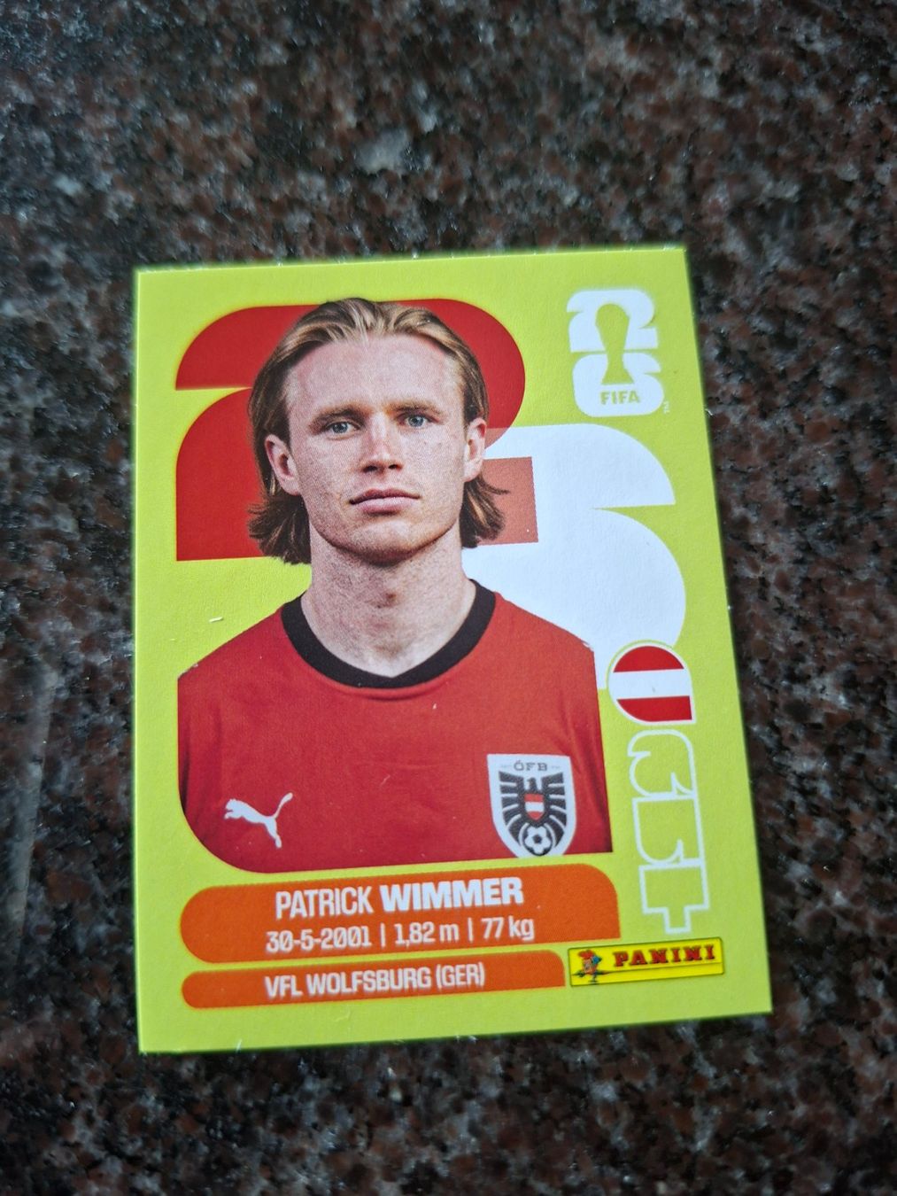 Panini Carte collezionabili: Panini WM 2026 Patrick Wimmer Sticker AUT 17 – Nuovo (secondo la descrizione) da Erlinsbach venduto da pfunky