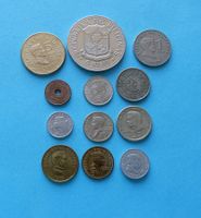 Münzen Philippinen Konvolut von 12 Münzen