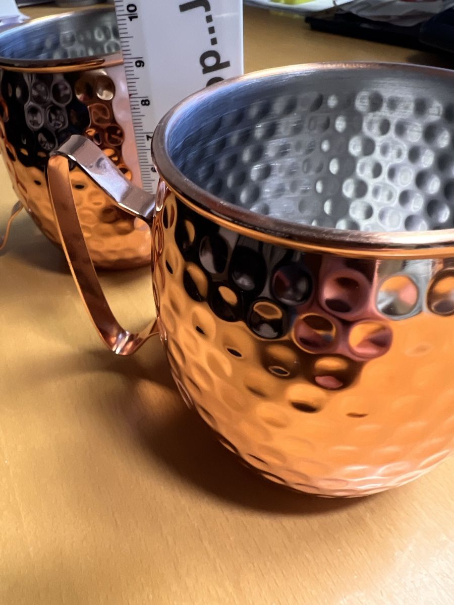 Tutte le decorazioni: 2 Gin 27 Becher (Kupfer oder Kupfer-Optik), nie gebraucht – Nuovo (secondo la descrizione) da Arboldswil venduto da Supporter89 4